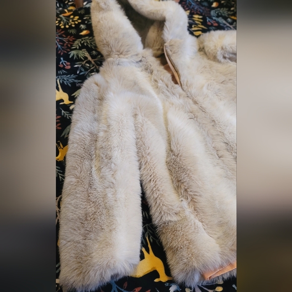 Vintage Sears Fashion White Faux Fur Women's Jacket❤️BEAUTIFUL!!!! Sz Sm/Med(16) - Picture 7 of 16